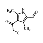 CAS 登录号：324570-85-6， 4-(氯乙酰基)-3,5-二甲基-1H-吡咯-2-甲醛