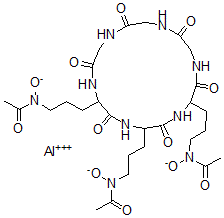 CAS#: 32506-52-8, Aluminum N-[3-[5,17-Bis[3-(Acetyl-Oxidoamino)Propyl]-3,6,9,12,15,18-Hexaoxo-1,4,7,10,13,16-Hexazacyclooctadec-2-Yl]Propyl]-N-Oxidoacetamide
