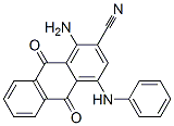 CAS 登录号：32571-82-7， 1-氨基-9,10-二氧代-4-(苯基氨基)蒽-2-甲腈