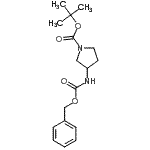 CAS#: 325775-36-8, 2-Methyl-2-Propanyl 3-{[(Benzyloxy)Carbonyl]Amino}-1-Pyrrolidinecarboxylate