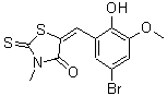 CAS#: 326019-49-2, (5E)-5-(5-Bromo-2-Hydroxy-3-Methoxybenzylidene)-3-Methyl-2-Thioxo-1,3-Thiazolidin-4-One
