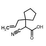 CAS#: 327050-08-8, (1-Allylcyclopentyl)(Cyano)Acetic Acid