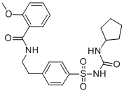 CAS#: 32797-92-5, N-[2-[4-(Cyclopentylcarbamoylsulfamoyl)Phenyl]Ethyl]-2-Methoxybenzamide