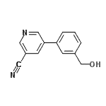 CAS#: 328125-42-4, 5-[3-(Hydroxymethyl)Phenyl]Nicotinonitrile