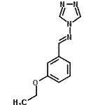 CAS 登录号：328262-60-8， (E)-1-(3-乙氧基苯基)-N-(4H-1,2,4-三唑-4-基)甲亚胺