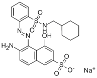 CAS#: 32846-21-2, 6-Amino-5-[2-[2-[(Cyclohexylmethylamino)Sulfonyl]Phenyl]Diazenyl]-4-Hydroxy-2-Naphthalenesulfonicacid Sodium Salt (1:1)