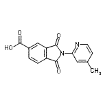 CAS#: 328549-49-1, 2-(4-Methyl-2-Pyridinyl)-1,3-Dioxo-5-Isoindolinecarboxylic Acid