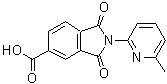 CAS#: 328549-51-5, 2-(6-Methyl-2-Pyridinyl)-1,3-Dioxo-5-Isoindolinecarboxylic Acid