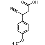 CAS#: 32856-74-9, 3-Cyano-3-(4-Methoxyphenyl)Propanoic Acid