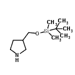 CAS#: 328956-39-4, 3-({[Dimethyl(2-Methyl-2-Propanyl)Silyl]Oxy}Methyl)Pyrrolidine