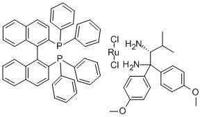 CAS#: 329735-86-6, Dichloro[(R)-2,2'-Bis(Diphenylphosphino)-1,1'-Binaphthyl][(R)-1,1-Bis(4-Methoxyphenyl)-2-Isopropylethane-1,2-Diamine]Ruthenium(II)
