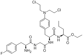 CAS#: 32976-86-6, Ethyl 2-[[2-[[2-[[2-Amino-3-(4-Fluorophenyl)Propanoyl]Amino]Acetyl]Amino]-3-[3-[Bis(2-Chloroethyl)Amino]Phenyl]Propanoyl]Amino]Pentanoate