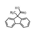 CAS 登录号：3300-17-2， 9-甲基-9H-芴-9-羧酸