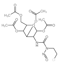 CAS 登录号：33073-62-0， [2,5-二乙酰氧基-6-(乙酰氧基甲基)-3-[(2-氯乙基-亚硝基氨基甲酰)氨基]四氢吡喃-4-基]乙酸酯