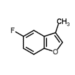 CAS#: 33118-83-1, 5-Fluoro-3-Methyl-1-Benzofuran