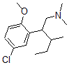 CAS 登录号：33132-85-3， 2-(5-氯-2-甲氧基苯基)-N,N,3-三甲基戊烷-1-胺
