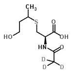 CAS#: 33164-64-6, N-(<Sup>2</Sup>H<Sub>3</Sub>)Ethanoyl-S-(4-Hydroxy-2-Butanyl)-L-Cysteine