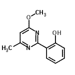 CAS 登录号：331852-93-8， 2-(4-甲氧基-6-甲基-2-嘧啶基)苯酚