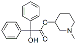CAS 登录号：3321-80-0， (1-甲基哌啶-3-基)2-羟基-2,2-二(苯基)乙酸酯