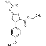 CAS#: 33242-92-1, Ethyl (2Z)-2-(Carbamoylimino)-5-(4-Methoxyphenyl)-1,3-Oxathiolane-4-Carboxylate