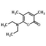 CAS 登录号：33259-29-9， 6-(二乙基氨基)-3,5-二甲基-2H-吡喃-2-酮