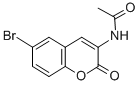 CAS 登录号：33404-13-6， N-(6-溴-2-氧代-2H-1-苯并吡喃-3-基)乙酰胺