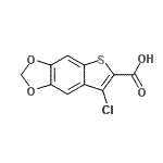 CAS#: 334720-22-8, 7-Chlorothieno[2,3-f][1,3]Benzodioxole-6-Carboxylic Acid