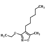 CAS#: 334887-34-2, 3-Ethoxy-4-Hexyl-5-Methyl-1,2-Oxazole