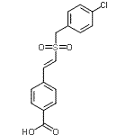 CAS 登录号：334969-03-8， 4-{(E)-2-[(4-氯苄基)磺酰基]乙烯基}苯甲酸