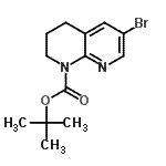 CAS#: 335030-38-1, 2-Methyl-2-Propanyl 6-Bromo-3,4-Dihydro-1,8-Naphthyridine-1(2H)-Carboxylate