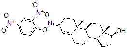 CAS#: 33514-83-9, (3Z,8R,9S,10R,13S,14S,17S)-3-(2,4-Dinitrophenoxy)Imino-10,13-Dimethyl-1,2,6,7,8,9,11,12,14,15,16,17-Dodecahydrocyclopenta[a]Phenanthren-17-Ol