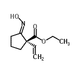 CAS 登录号：335260-40-7， 乙基(1R,2E)-2-(羟基亚胺)-1-乙烯基环戊烷羧酸酯