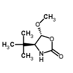 CAS 登录号：335627-81-1， (4S,5R)-5-甲氧基-4-(2-甲基-2-丙基)-1,3-恶唑烷-2-酮