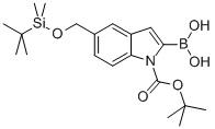 CAS#: 335649-84-8, 2-Borono-5-[[[(1,1-Dimethylethyl)Dimethylsilyl]Oxy]Methyl]-1H-Indole-1-Carboxylic Acid 1,1-Dimethylethyl Ester