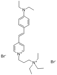 CAS 登录号：336185-20-7， 4-((E)-2-[4-(二乙基氨基)苯基]乙烯基)-1-[3-(三乙基铵基)丙基]吡啶鎓二溴化物