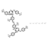 CAS 登录号：33628-34-1， 六钠5-({2,4-二[(4-磺酸苯基)氨基]-1,2-二氢-1,3,5-三嗪-2-基}氨基)-2-{(E)-2-[4-({2,4-二[(4-磺酸苯基)氨基]-2,5-二氢-1,3,5-三嗪-2-基}氨基)-2-磺酸苯基]乙烯基}B烯Z烯磺酸酯