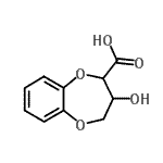 CAS#: 33632-66-5, 3-Hydroxy-3,4-Dihydro-2H-1,5-Benzodioxepine-2-Carboxylic Acid