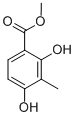 CAS 登录号：33662-58-7， 2,4-二羟基-3-甲基苯甲酸甲酯