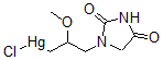 CAS#: 3367-32-6, Chloro-[3-(2,4-Dioxoimidazolidin-1-Yl)-2-Methoxypropyl]Mercury