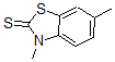 CAS 登录号：33682-62-1， 3,6-二甲基-2(3H)-苯并噻唑硫酮