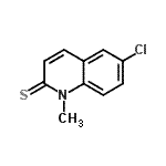 CAS 登录号：33682-77-8， 6-氯-1-甲基-2(1H)-喹啉硫酮