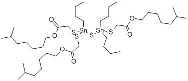 CAS#: 33703-04-7, 6-Methylheptyl 2-[Dibutyl-[Butyl-Bis[[2-(6-Methylheptoxy)-2-Oxoethyl]Sulfanyl]Stannyl]Sulfanylstannyl]Sulfanylacetate