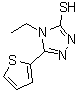 CAS 登录号：337473-17-3， 4-乙基-5-(2-噻吩基)-4H-1,2,4-三唑-3-硫醇