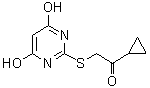CAS#: 337488-30-9, 1-Cyclopropyl-2-[(4,6-Dihydroxy-2-Pyrimidinyl)Sulfanyl]Ethanone