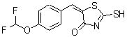 CAS#: 337933-33-2, (5E)-5-[4-(Difluoromethoxy)Benzylidene]-2-Sulfanyl-1,3-Thiazol-4(5H)-One