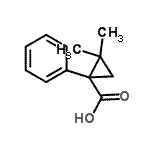 CAS 登录号：33795-08-3， 2,2-二甲基-1-苯基环丙烷羧酸