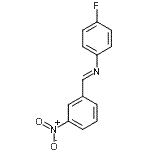 CAS 登录号：3382-80-7， (E)-N-(4-氟苯基)-1-(3-硝基苯基)甲亚胺