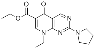 CAS 登录号：33836-43-0， 8-乙基-5-氧代-2-吡咯烷-1-基吡啶并[6,5-d]嘧啶-6-羧酸乙酯