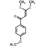 CAS 登录号：33868-76-7， 1-(4-甲氧基苯基)-3,3-二(甲硫基)-2-丙烯-1-酮