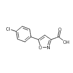 CAS#: 338982-11-9, 5-(4-Chlorophenyl)-1,2-Oxazole-3-Carboxylic Acid